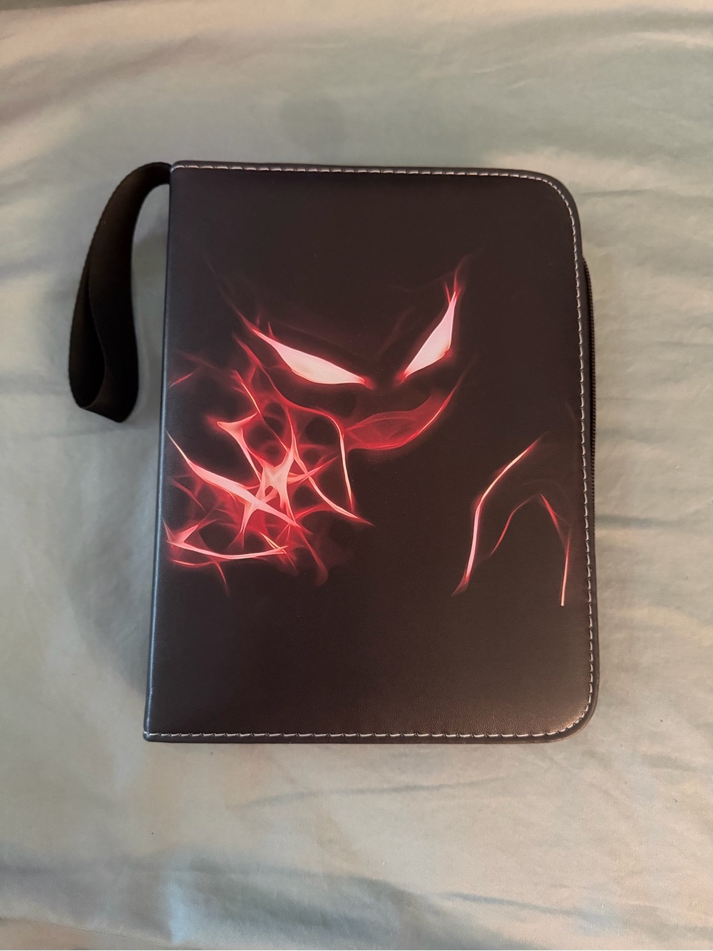 Black & Red Haunter Pokemon Zip Up Binder 4 Pocket